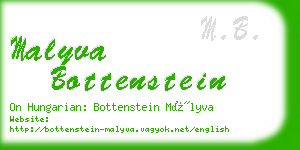 malyva bottenstein business card